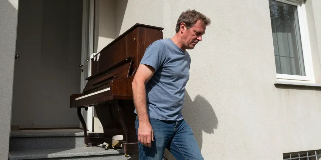 Déménager un piano droit seul : l'honnêteté sur les risques réels et les conditions non-négociables