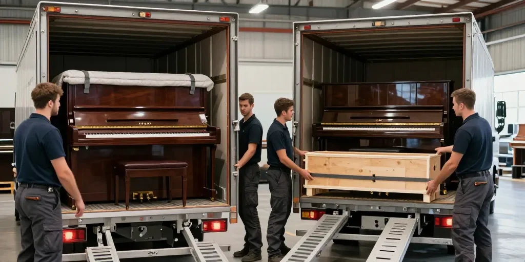 Pourquoi les devis de transport de piano droit et piano à queue sont si différents : la vérité cachée des transporteurs